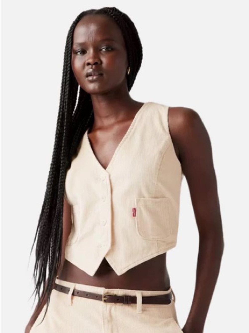 Levi's Tailored Corduroy Crop Vest